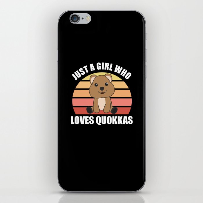 Only A Girl Loves The Quokka - Sweet Quokka iPhone Skin