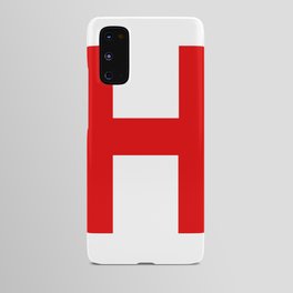 Letter H (Red & White) Android Case