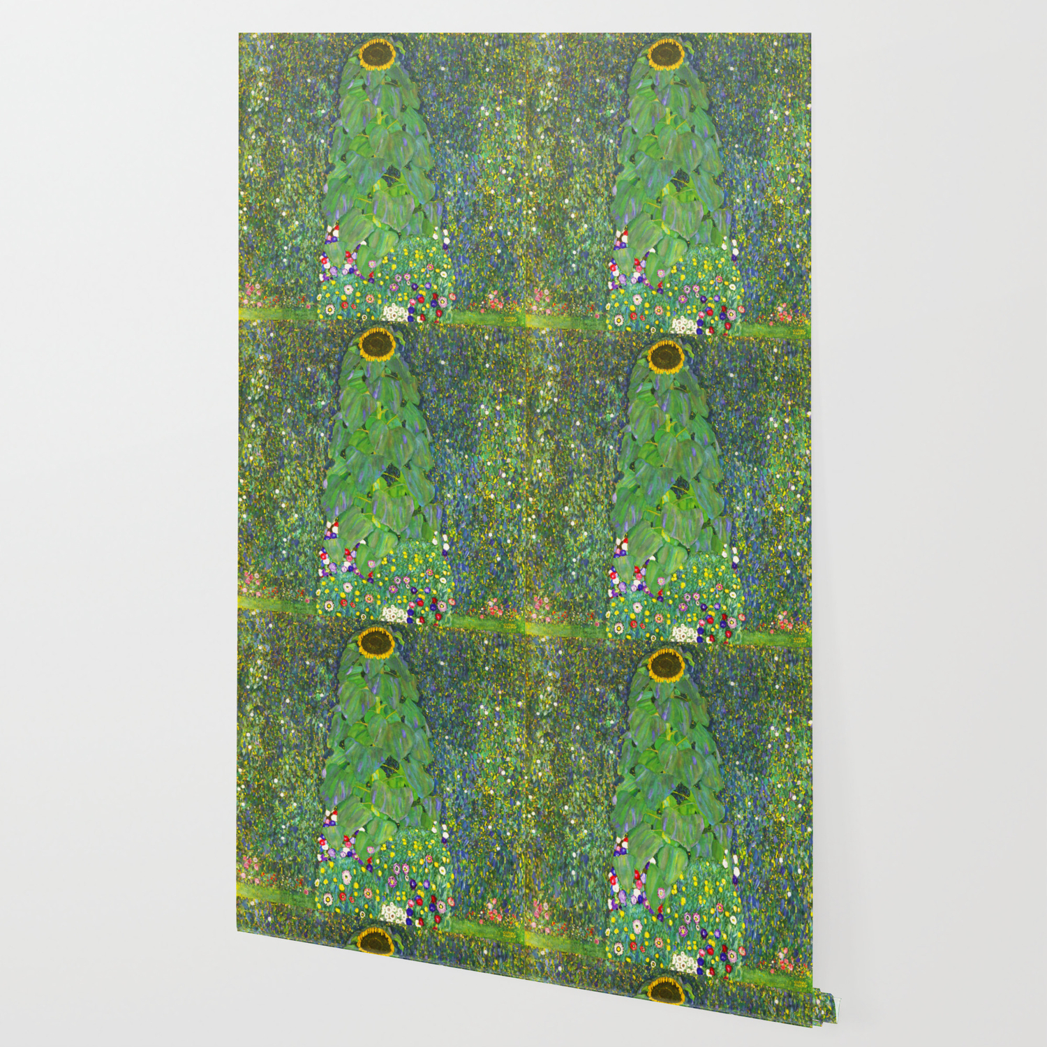 sunflower gustav klimt wallpaper by viktoriusart