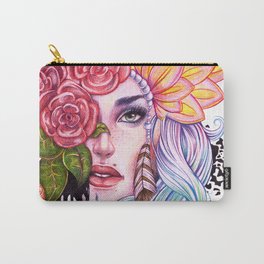 Rose Lady Abstract Carry-All Pouch