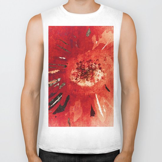 New Years Flower Biker Tank