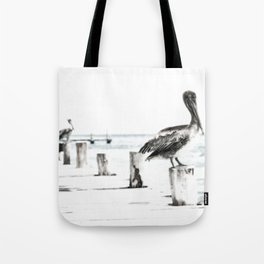 Pelican | Pelícano | The the long wait hunting Tote Bag