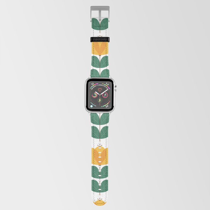 Scandi yellow poppy Apple Watch Band