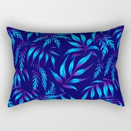 Brooklyn Forest - Blue Rectangular Pillow