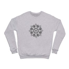 Mandala Black and White Crewneck Sweatshirt