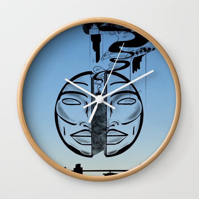 The Looking Mask Wall Clock