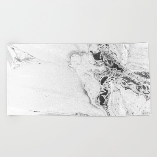 Marble Watercolor Beach Towel