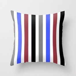 Scorpio Zodiac Stripes Throw Pillow