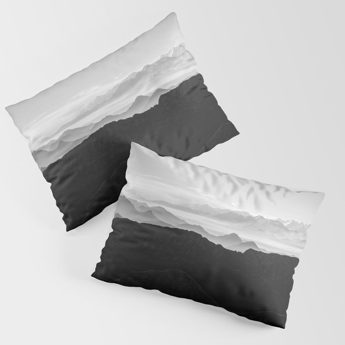 Mountains in the morning mist Pillow Sham
