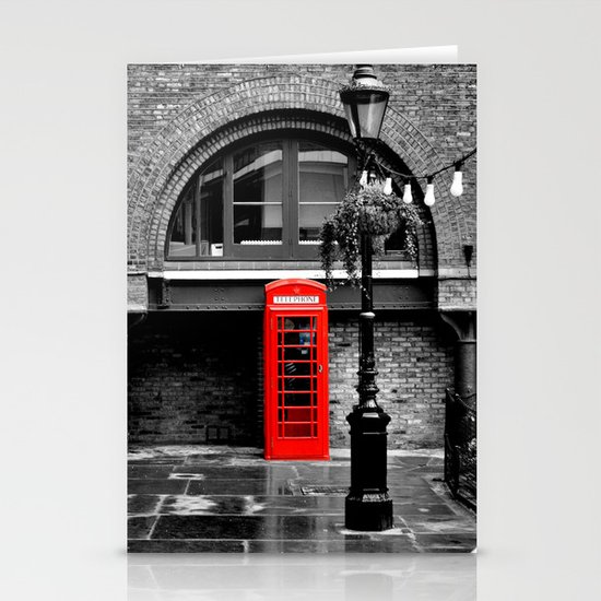 Red phone box Stationery Cards