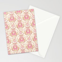 Pineapple Deco // Pastel Pink Stationery Card