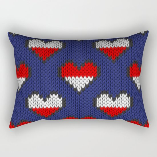 Heart half full half empty Rectangular Pillow