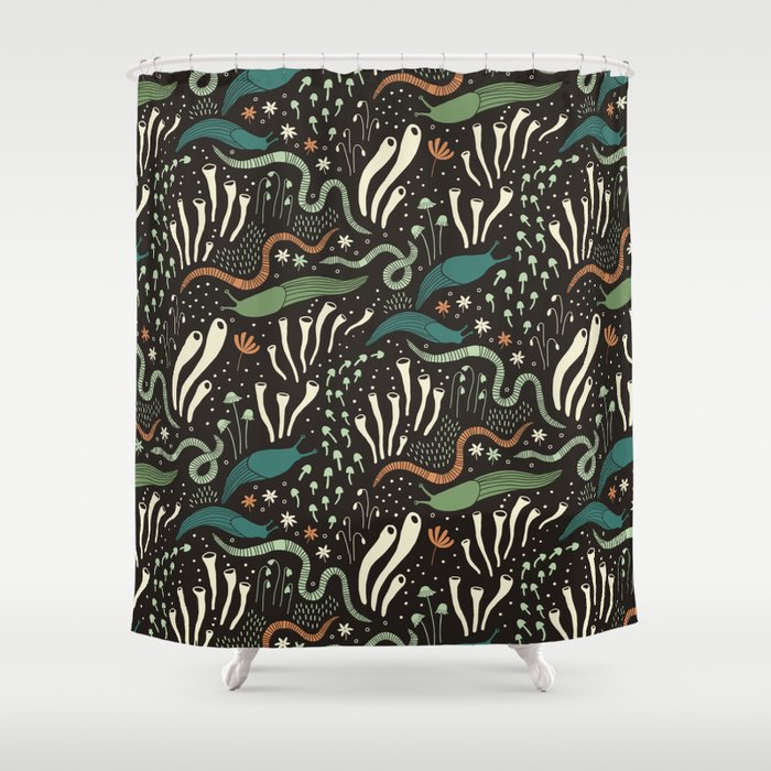 the Magical Floor of the Forest Shower Curtain