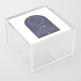 Scorpio Zodiac | Denim Arch Acrylic Box