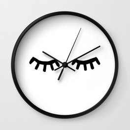 Tired Eyes Wall Clock