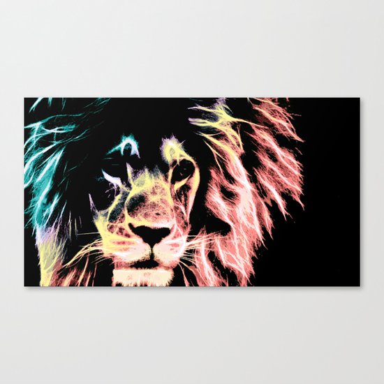 Leo Lion : Subtle Pastels Canvas Print