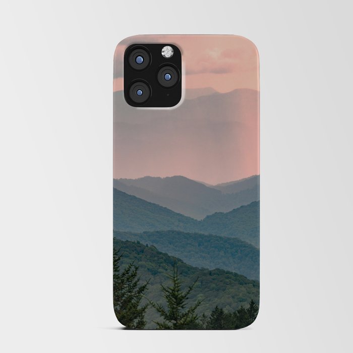 Smoky Mountain Pastel Sunset iPhone Card Case