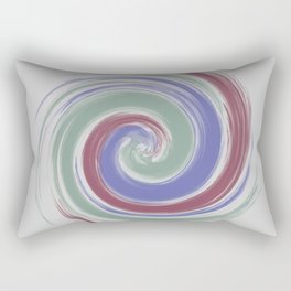 Spiraling red green and blue Rectangular Pillow