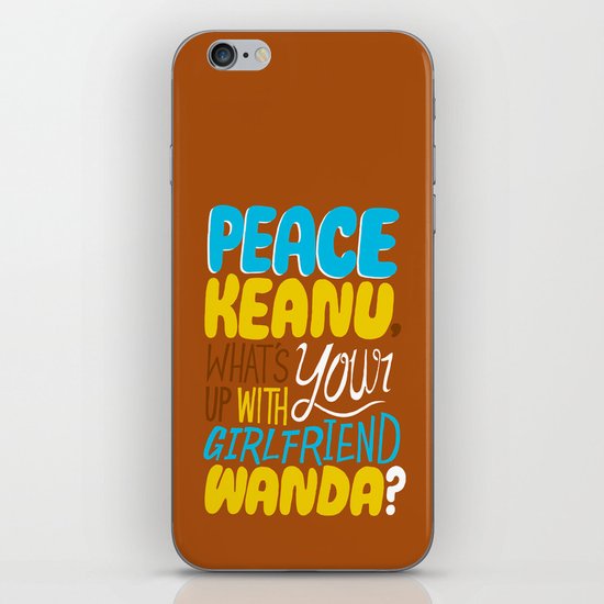 Peace Keanu iPhone & iPod Skin
