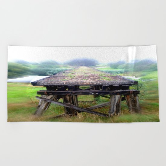 End of the Line Beach Towel