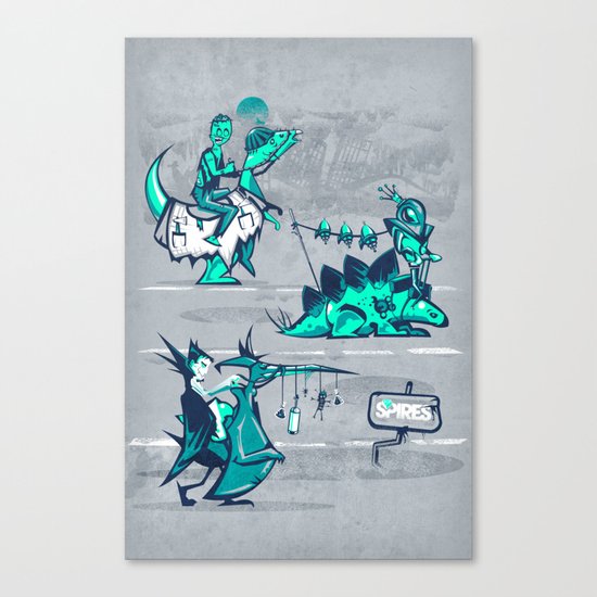 Post Human Caravan Canvas Print