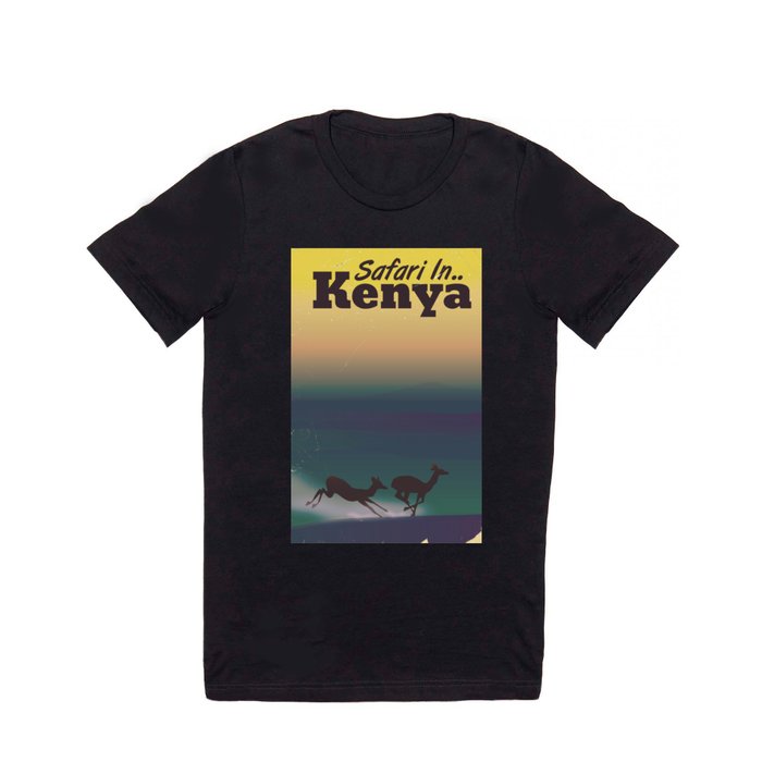 Kenya Safari vintage poster T Shirt