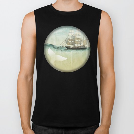 white tail Biker Tank