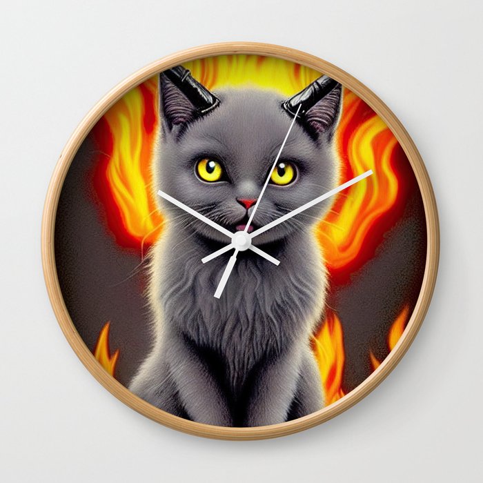 Hell-O-Kitty Wall Clock