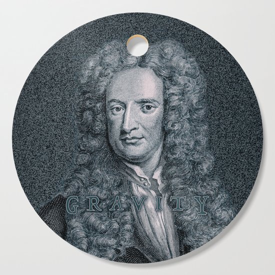 Gravity / Vintage portrait of Sir Isaac Newton Cutting ...