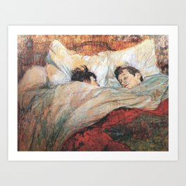 Henri De Toulouse Lautrec The Bed Art Print