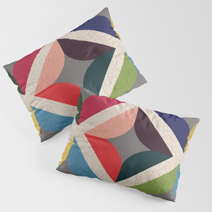Colourful Geometric Pillow Sham