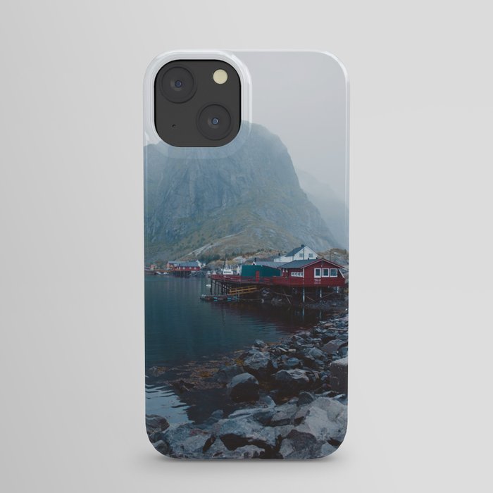 Foggy Morning in Reine, Lofoten iPhone Case