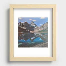 Mountain Reflection, Mount Assiniboine BC Canada Recessed Framed Print
