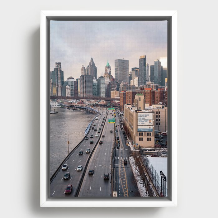 New York City Morning Framed Canvas