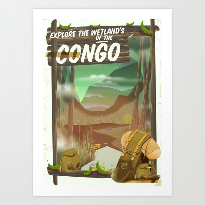 Explore the Wetlands of the Congo Art Print