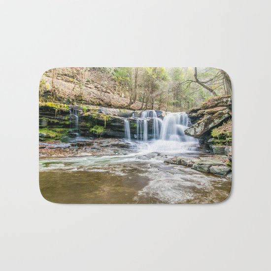 Along the Train Tracks Bath Mat