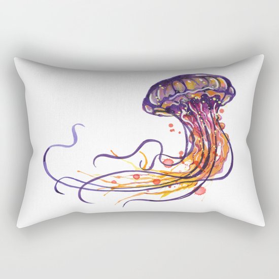 Jellyfish Rectangular Pillow