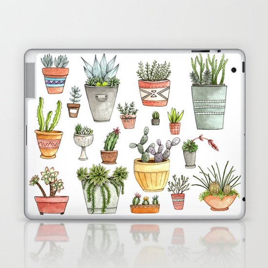Potted Succulents Laptop & iPad Skin