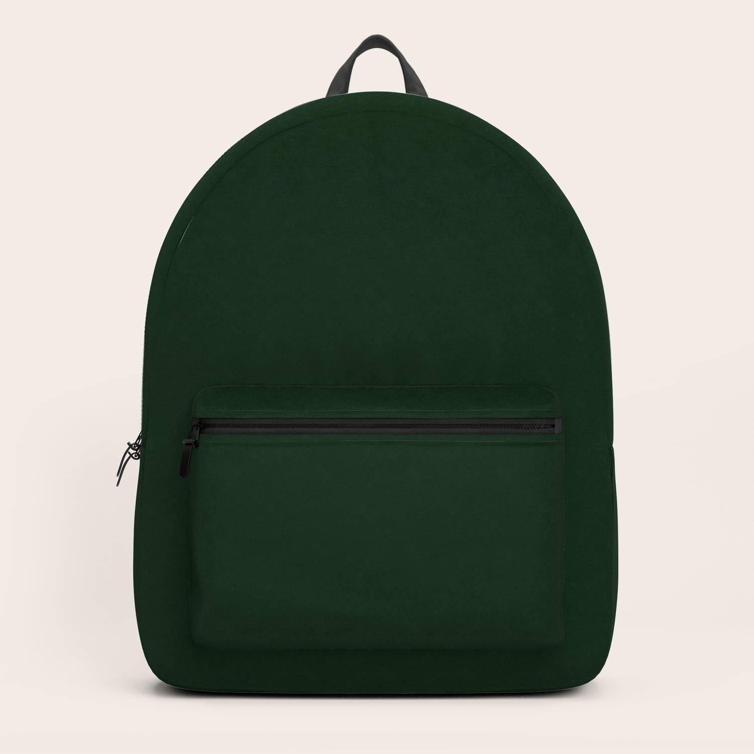 plain green backpack