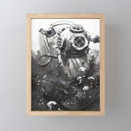 Deep Sea Pressure Framed Mini Art Print