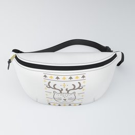 Ugly Christmas Cat Fanny Pack