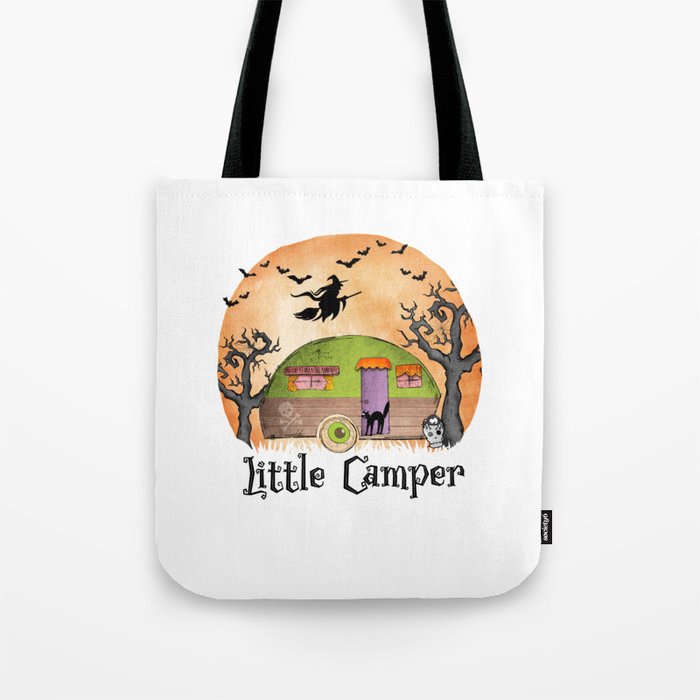 Little Camper witch camper halloween Tote Bag