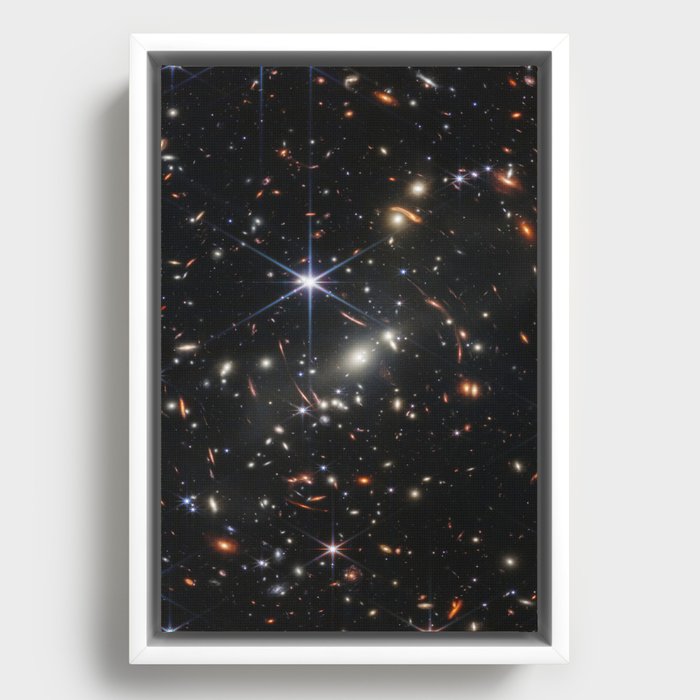 JWST, James Webb Space Telescope Framed Canvas