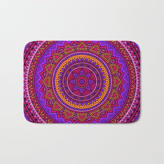 Hippie mandala 43 Bath Mat