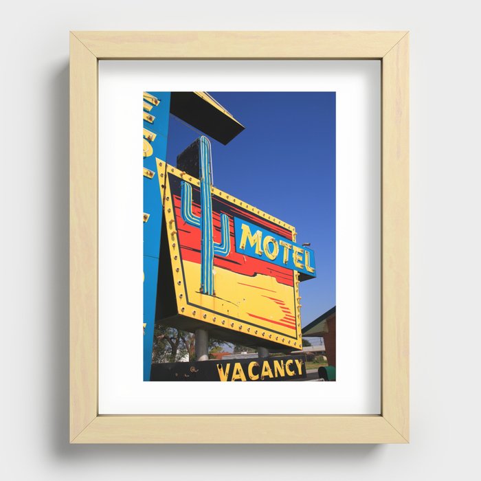Route 66 - Western Motel 2012 #2 Recessed Framed Print