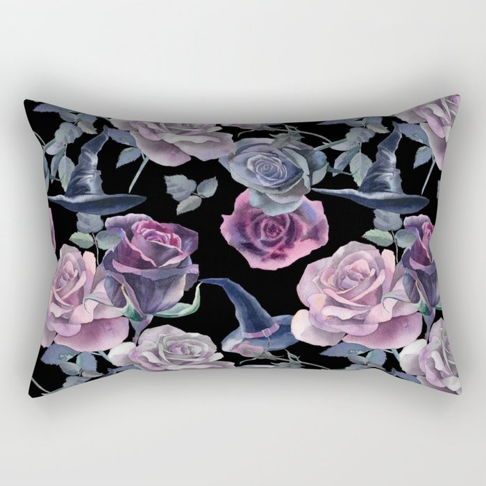 Dark flowers Rectangular Pillow