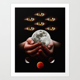 Moon Secret  Art Print