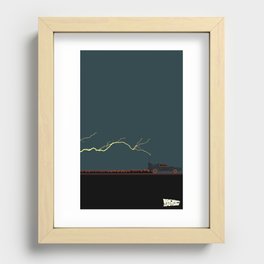 Back to the Future - DeLoreon Recessed Framed Print