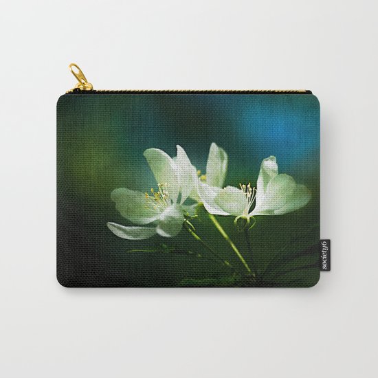 Apple Blossom - Two Flowers Carry-All Pouch