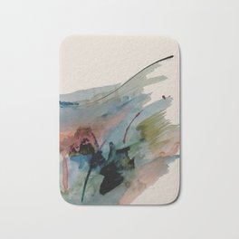 Begin again [2]: an abstract mixed media piece in a variety of colors Bath Mat